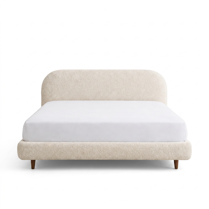 Alba bed, straight-on front view on a white background