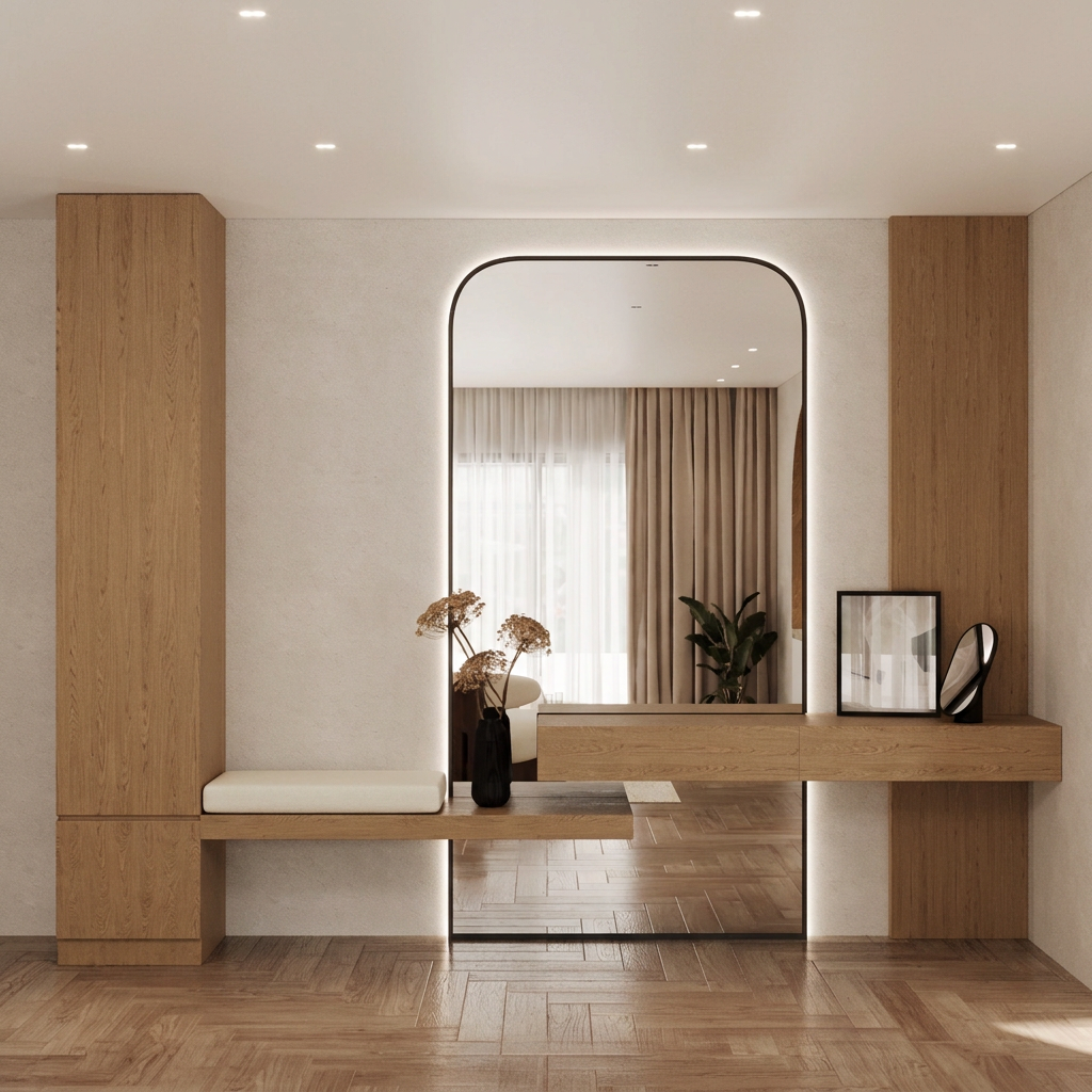 Arcadia front view in a contemporary entrance