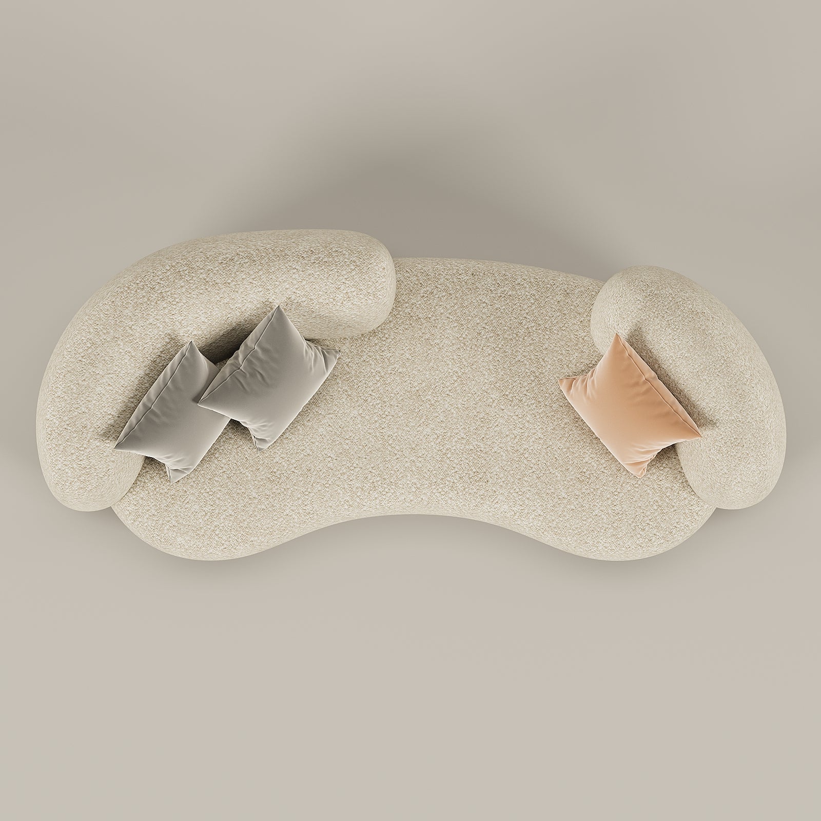 Aura Sofa 3S / Beige Boucle