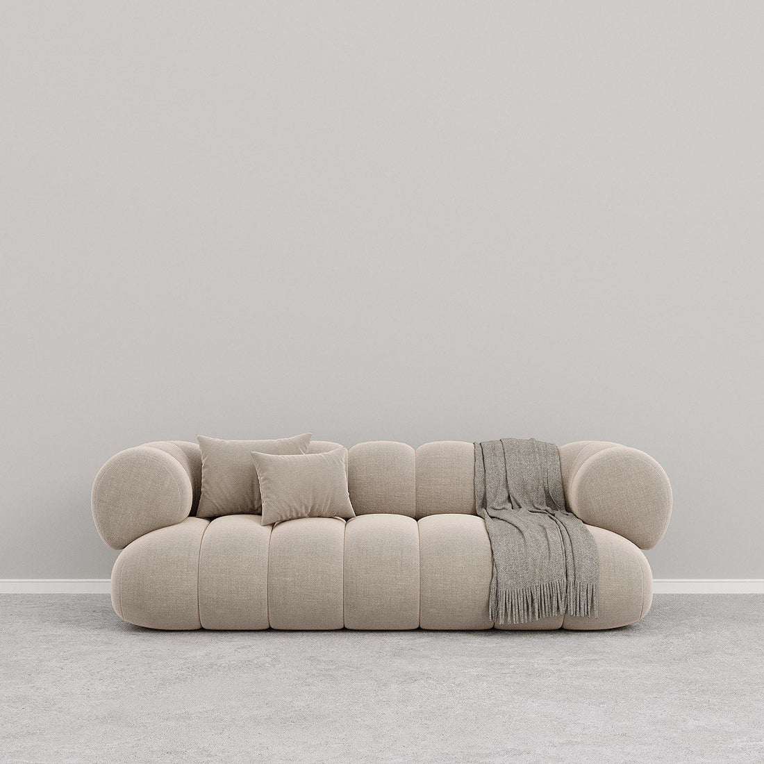 Ava Sofa 3S / Beige Premium Linen
