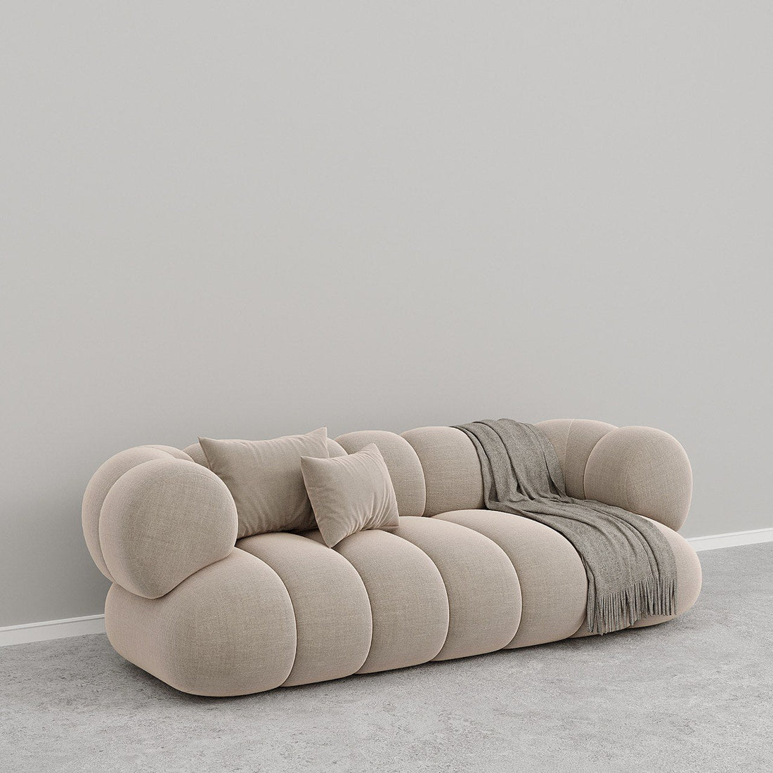 Ava Sofa 3S / Beige Premium Linen