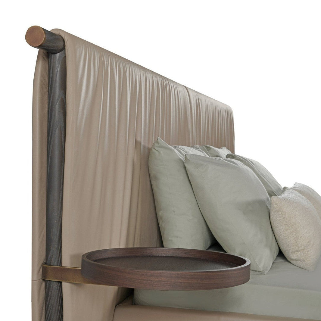 Kimono Bed - Leather & Wood Bed