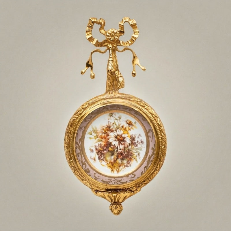 Rocco Brass and Procelain wall frame