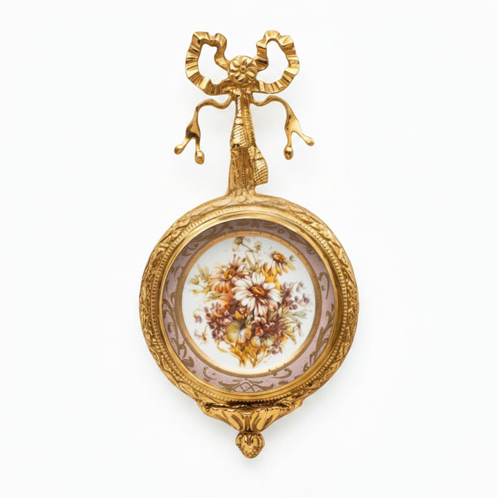 Rocco Brass and Procelain wall frame