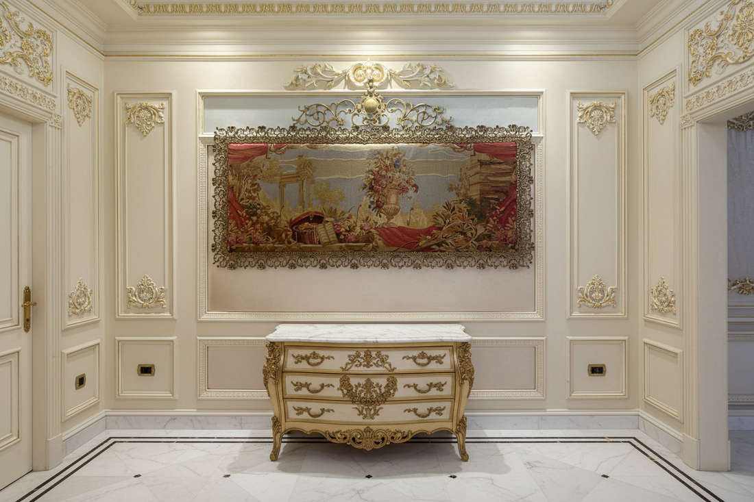 Queen's Scarf Wall Tapestry – The Pinnacle of Sovereign Elegance