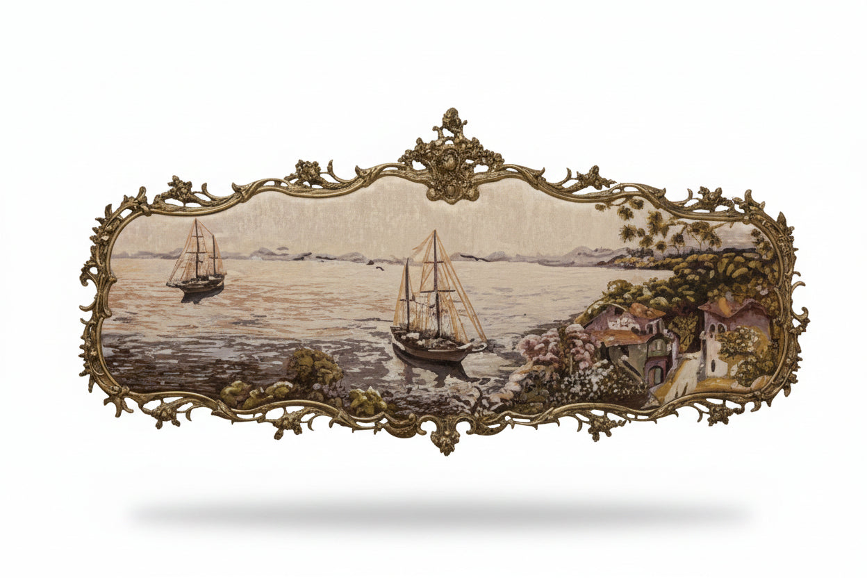 River Tapestry – Antique Brass Goblin Wall Art