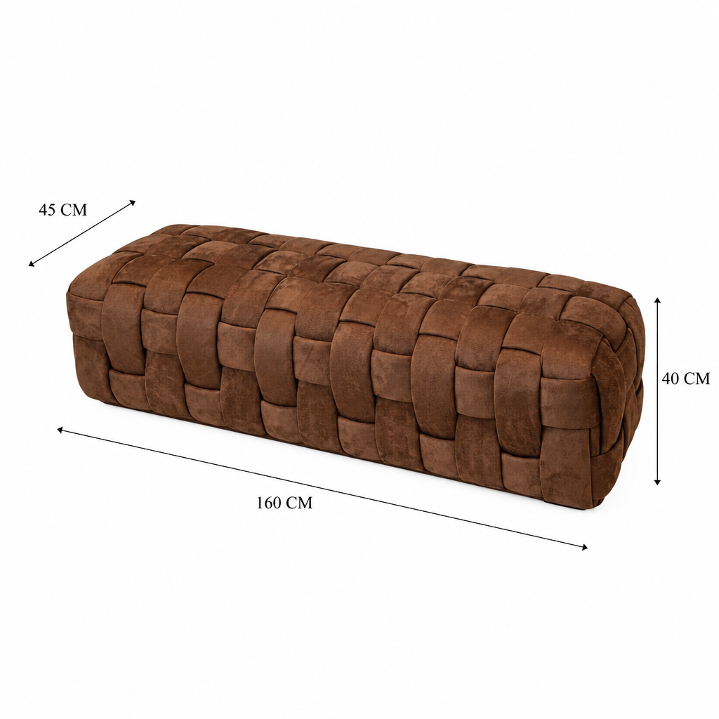 Brixton ottoman dimensions, 160 cm long, 45 cm deep and 40 cm high