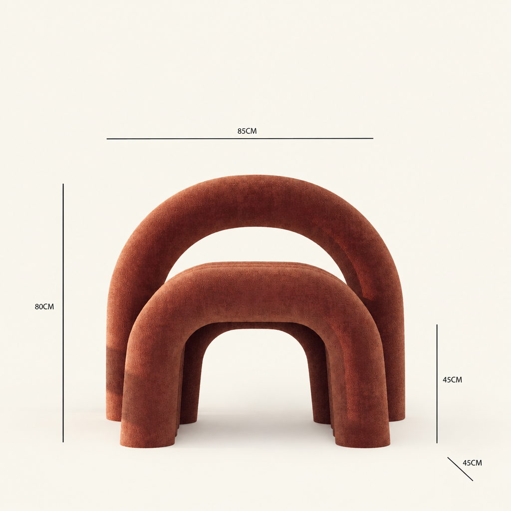 Brown velvet dimensions