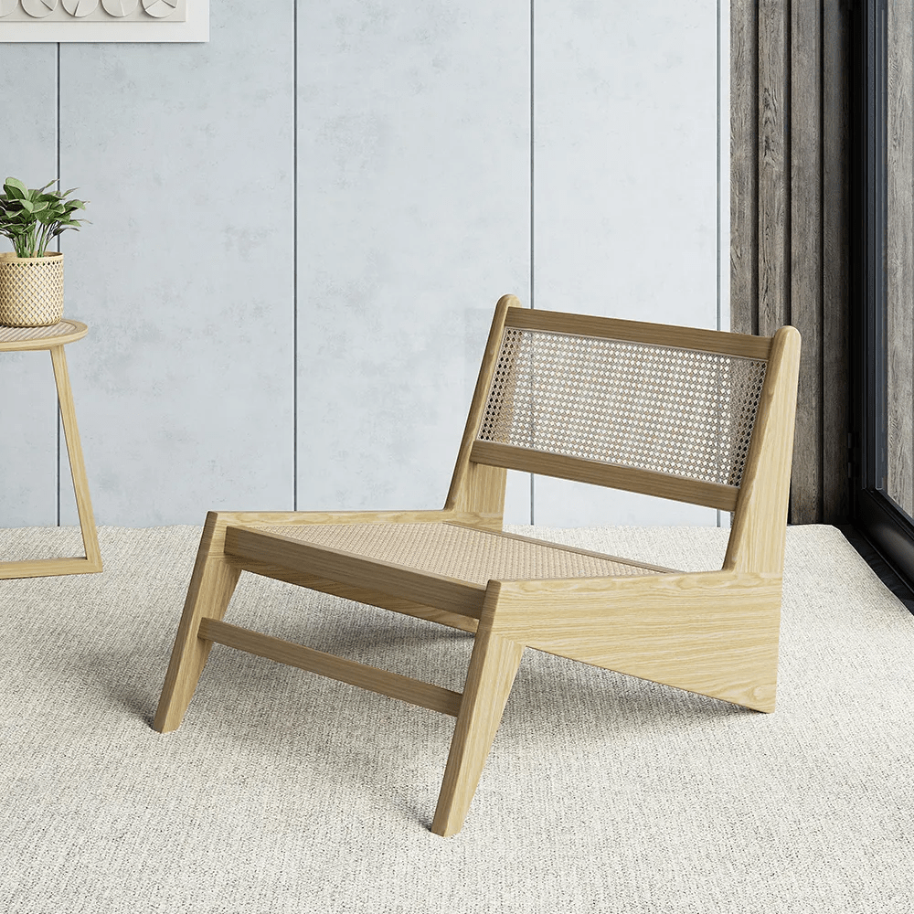 Calabria Wood Lounge Chair  / 56 x 69 CM