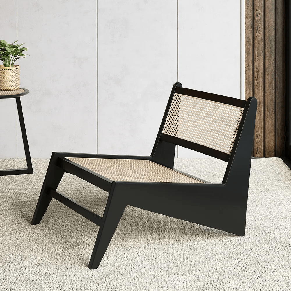 Calabria Wood Lounge Chair  / 56 x 69 CM