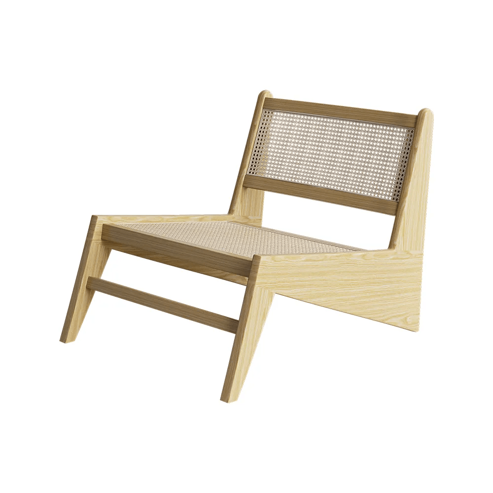 Calabria Wood Lounge Chair  / 56 x 69 CM