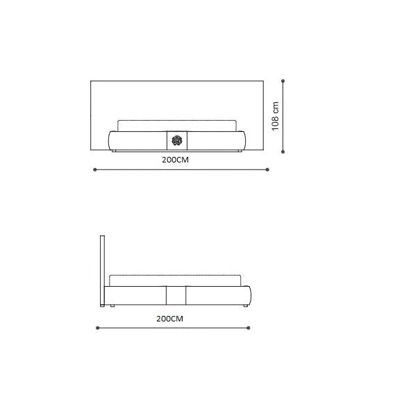 Savanna Majesty Upholstered Bed, 180 × 200 cm