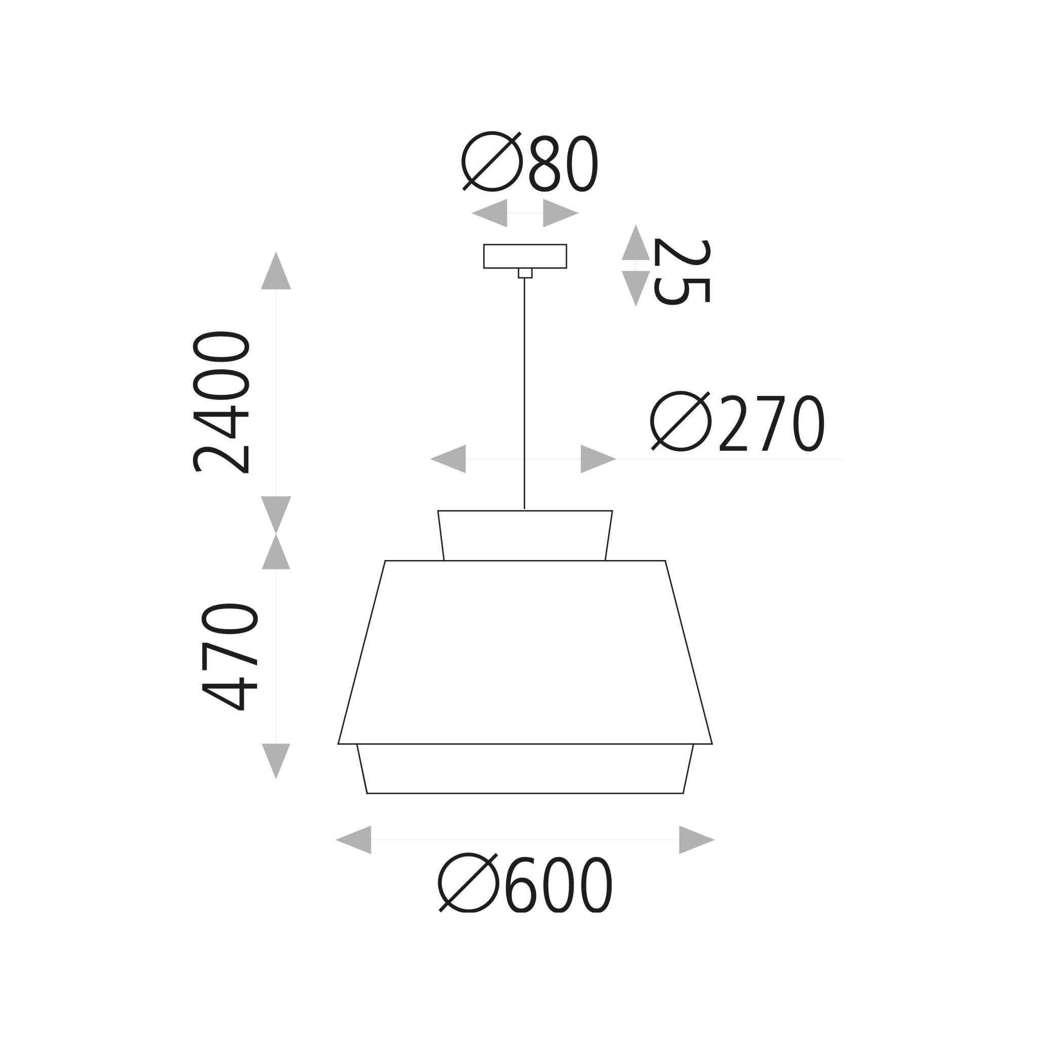 Ceiling Lamp Aspen / Metal