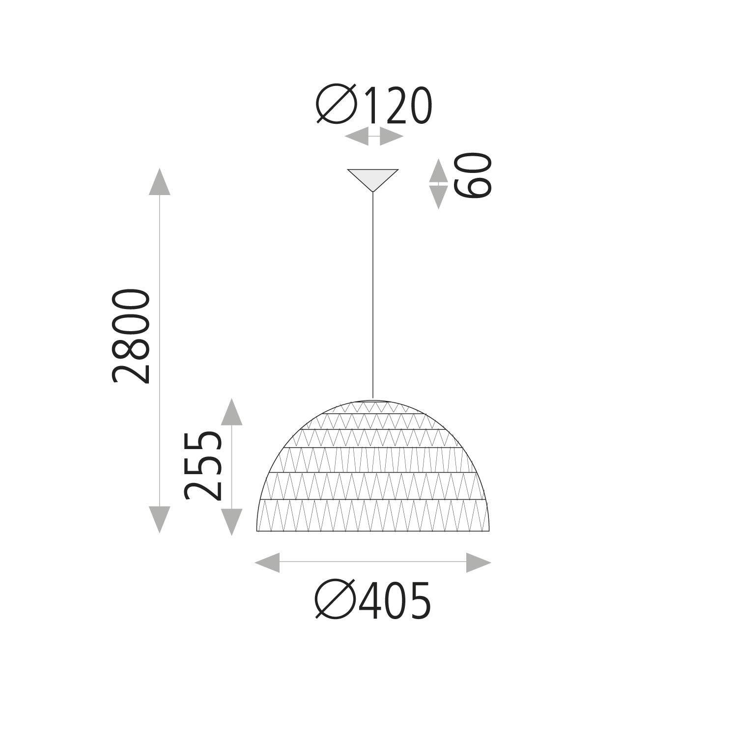 Ceiling Lamp Evens / Rattan Wood