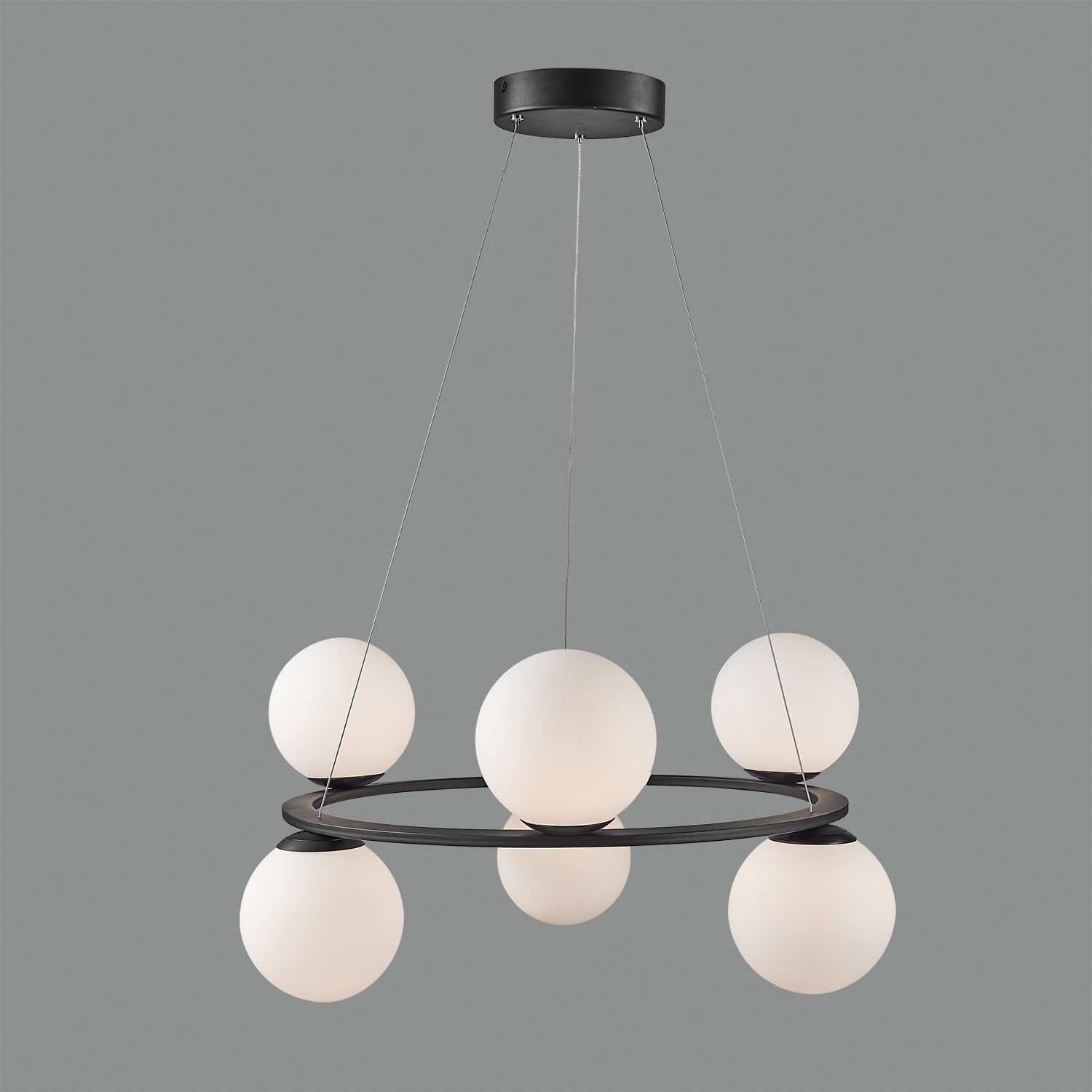 Ceiling Lamp Kin / Metal & Opal Glass