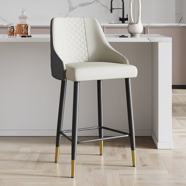 Charles Bar Stool / PU Leather Upholstery