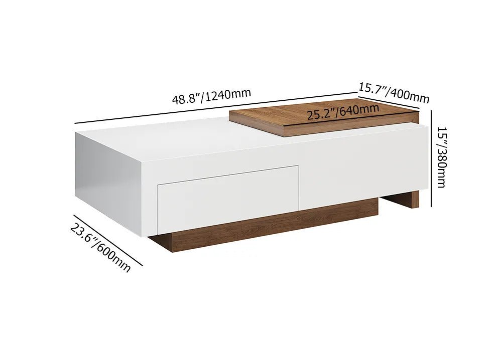 Clara Extendable Coffee Table / 124 x 38 CM