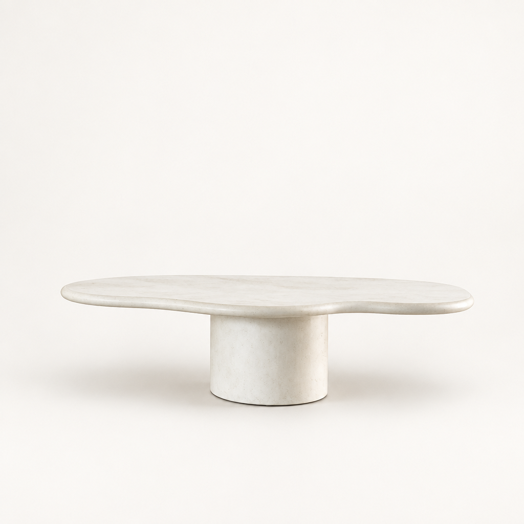 Clean-background coffee table view 4