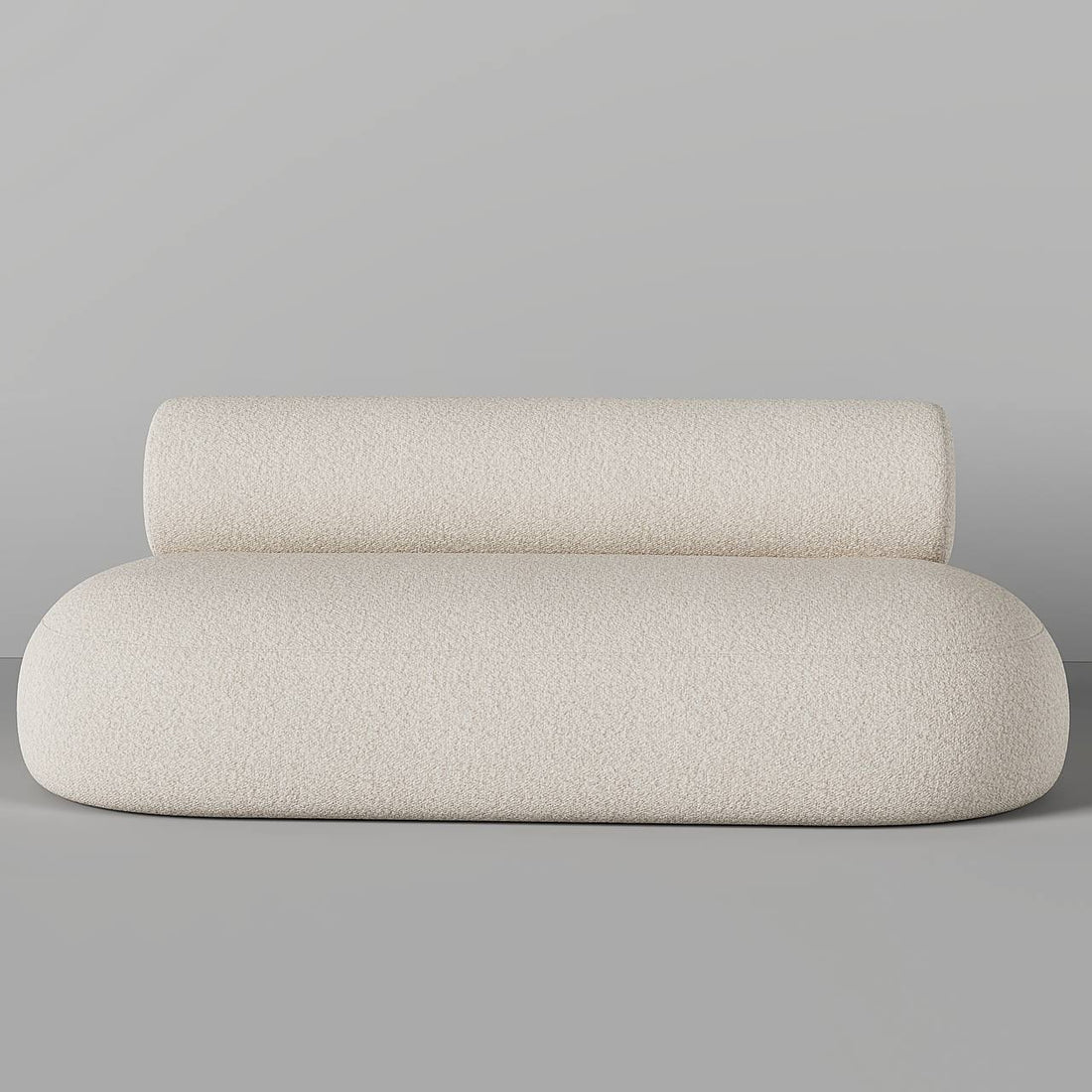 Clio Sofa 3S / White Boucle