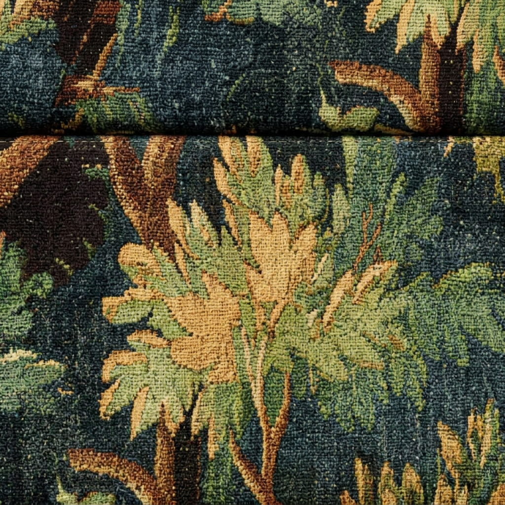 Close-up of Sylvara botanical upholstery