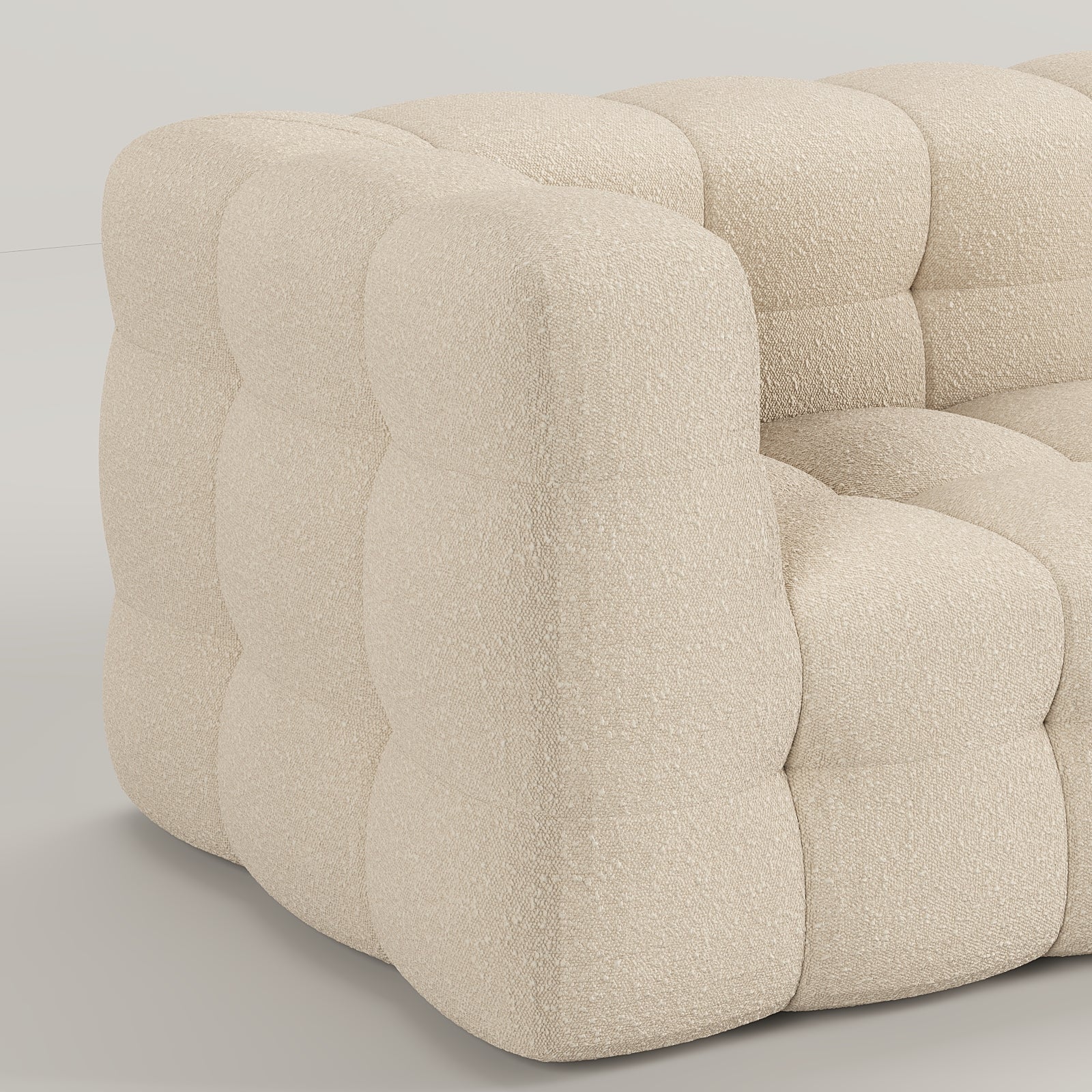 COCO Tufted Sofa 2S / Beige Boucle