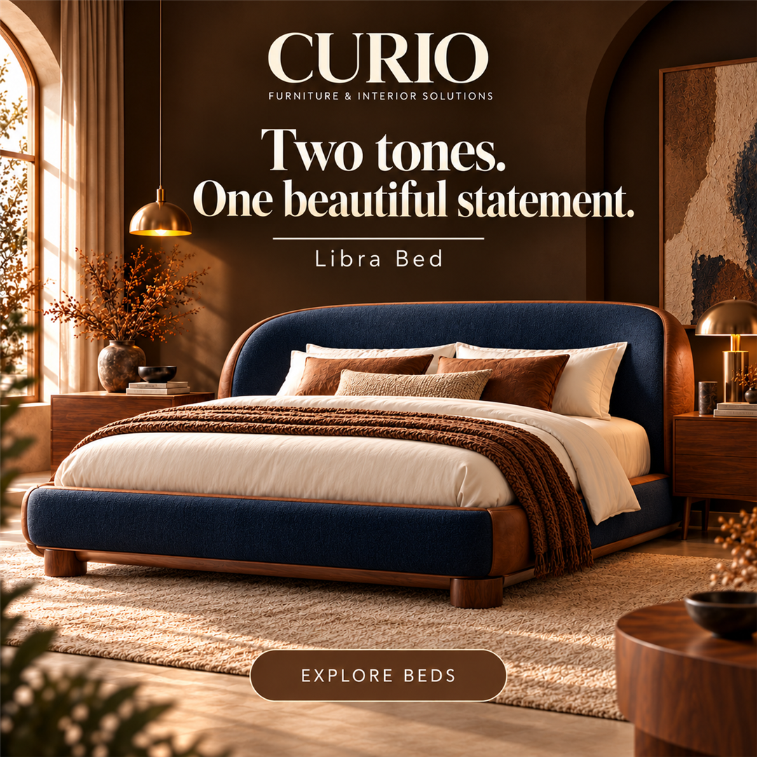 CURIO campaign creative for Libra Bed