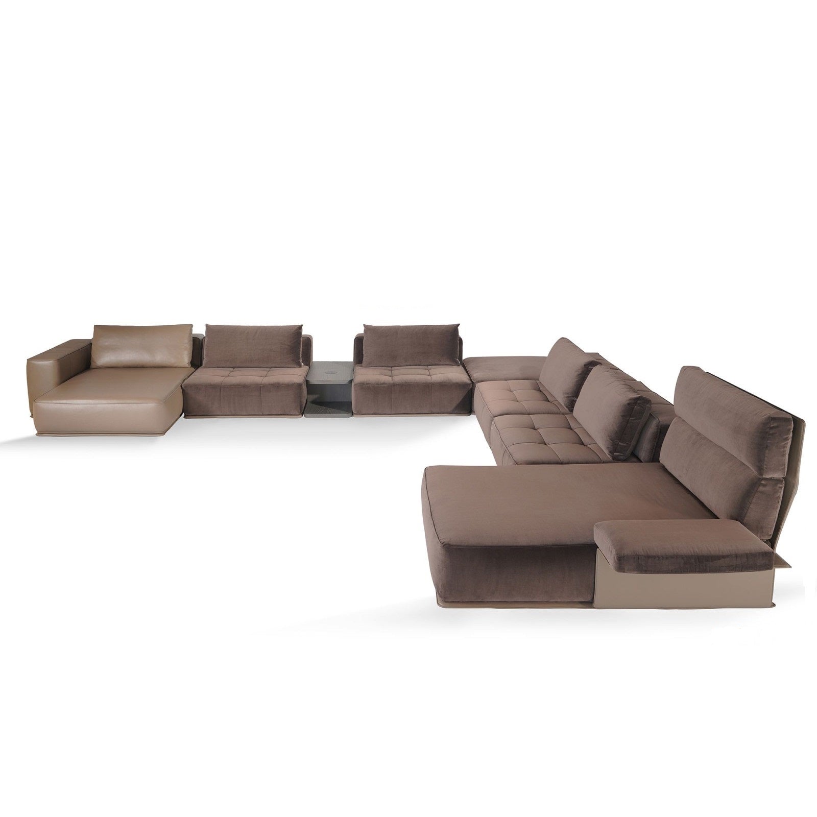 Avelis Linen Corner Sectional Sofa