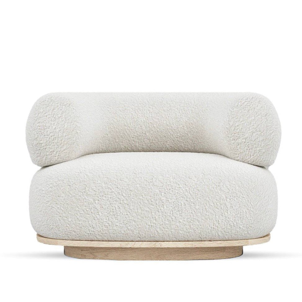 Dreamy Armchair / White Boucle