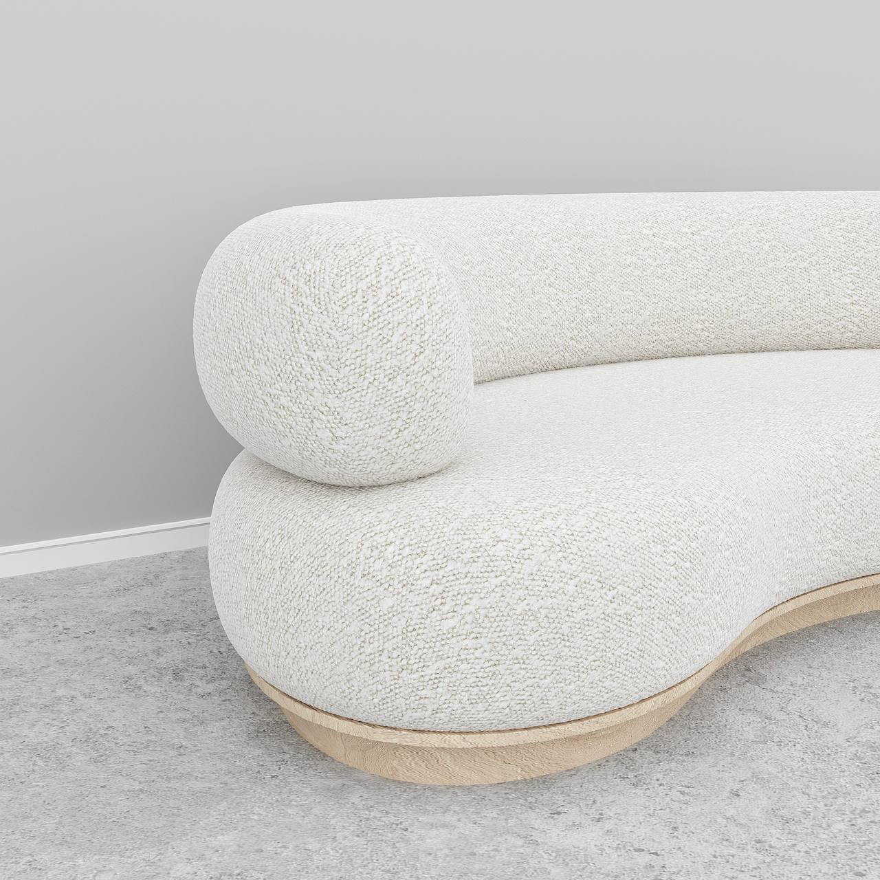 Dreamy Sofa 3S / White Boucle