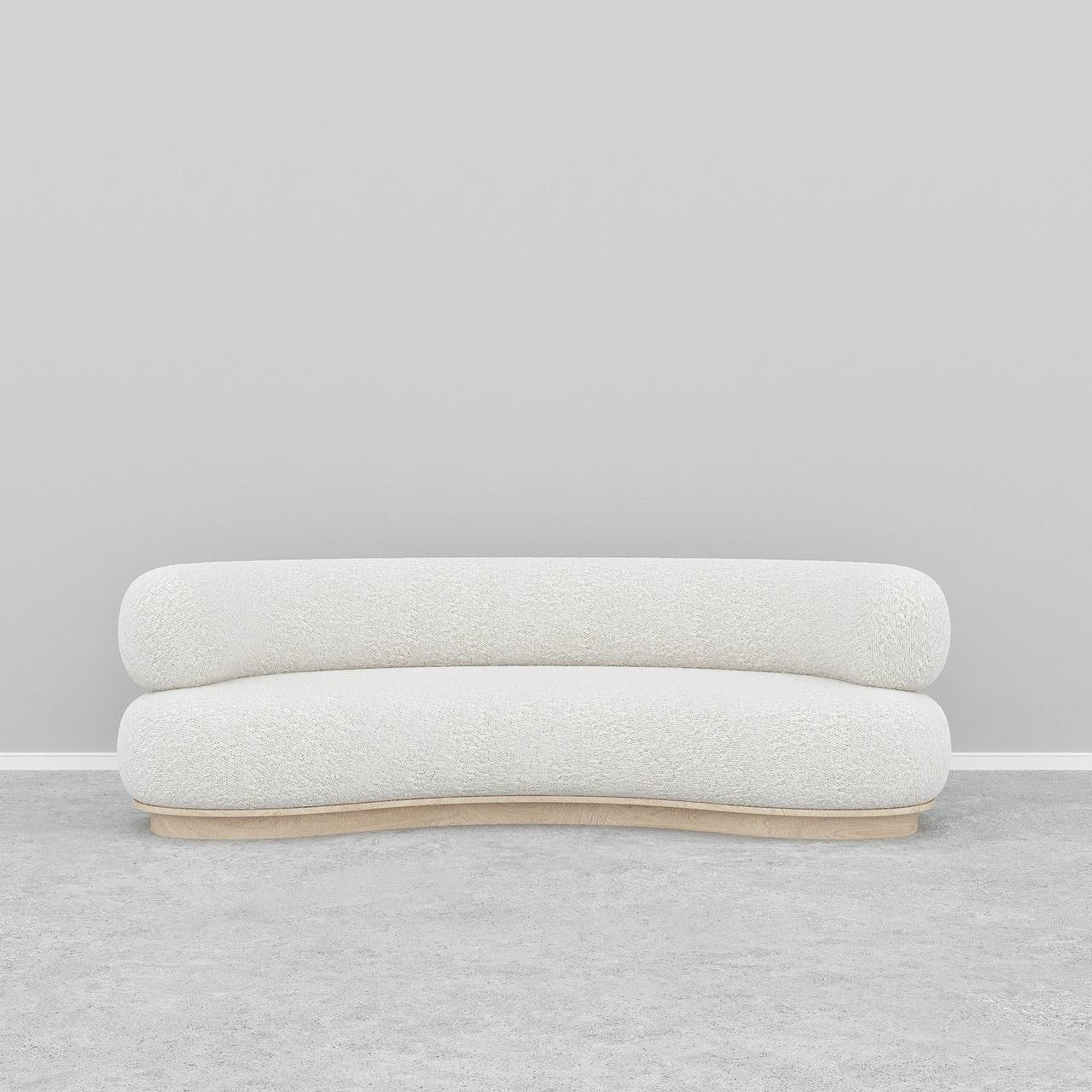 Dreamy Sofa 3S / White Boucle