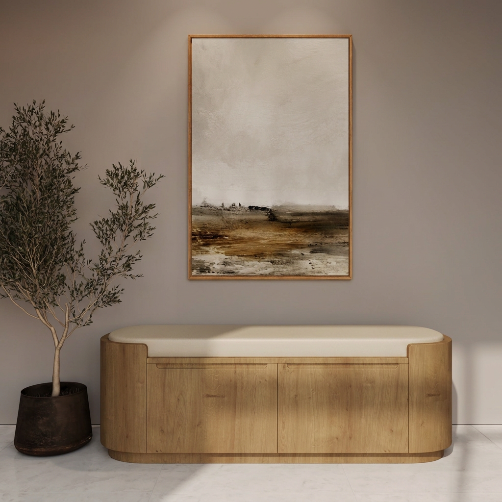 Elara in a contemporary entrance