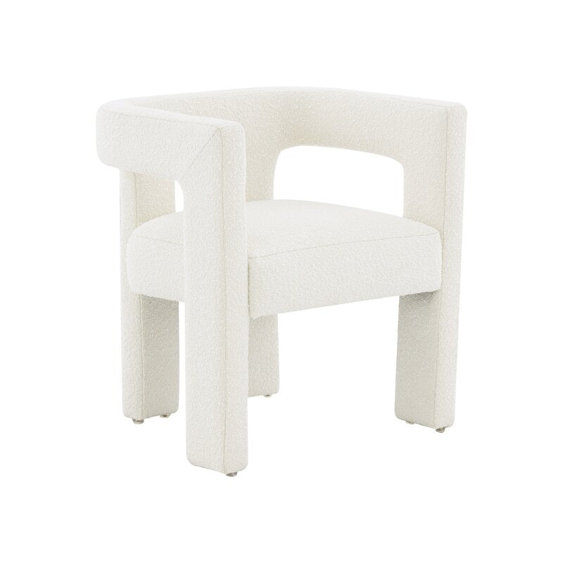 Ellery Skeleton Chair / Boucle & Velvet Upholstery