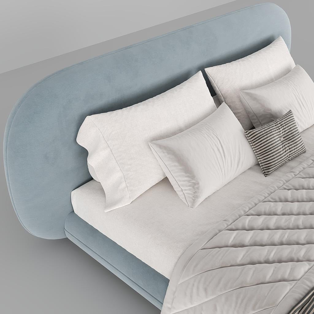 Fellow Bed / Baby Blue Suede