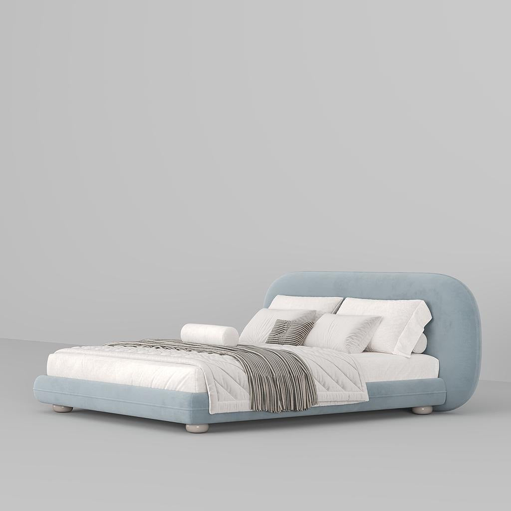 Fellow Bed / Baby Blue Suede