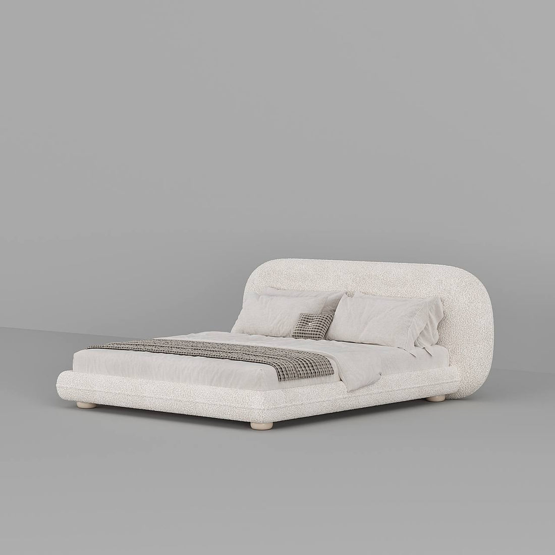 Fellow Bed / White Boucle
