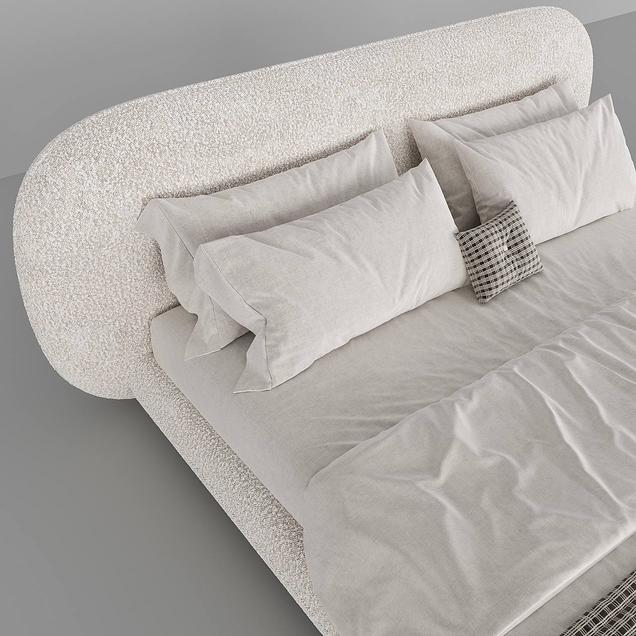 Fellow Bed / White Boucle