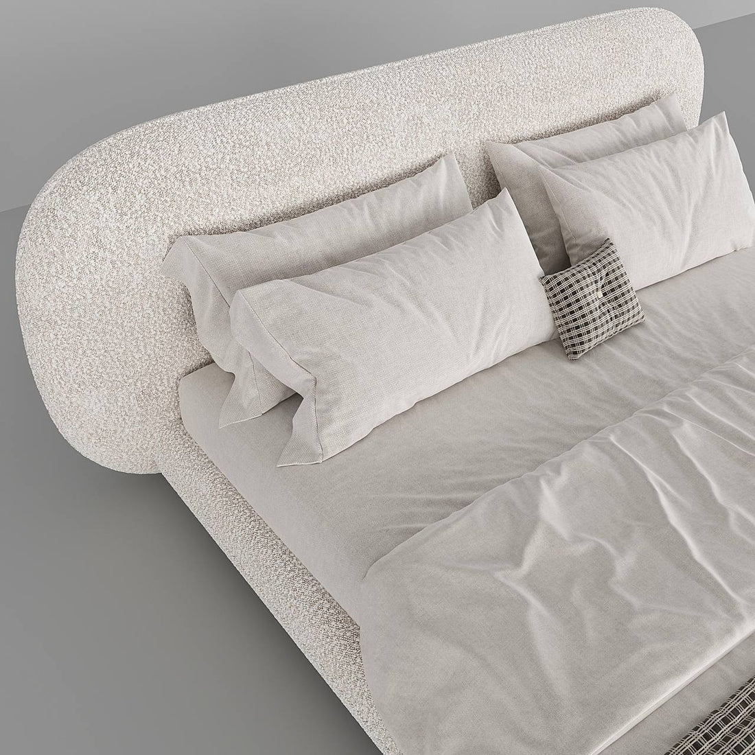 Fellow Bed / White Boucle