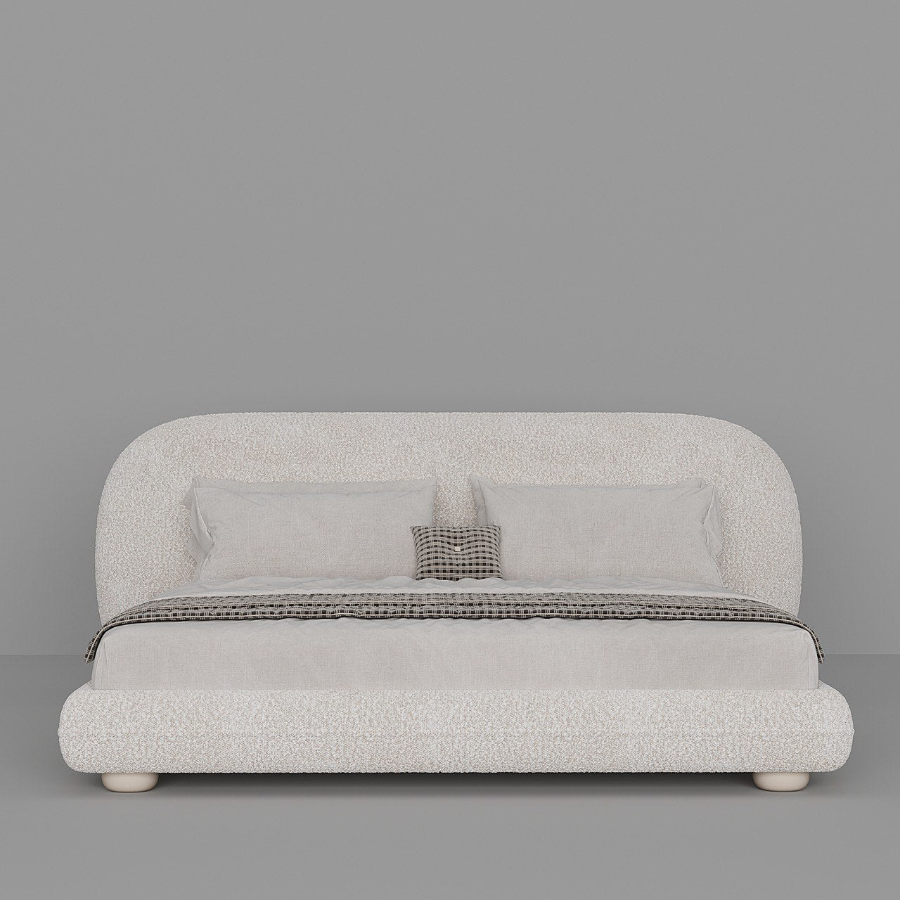 Fellow Bed / White Boucle