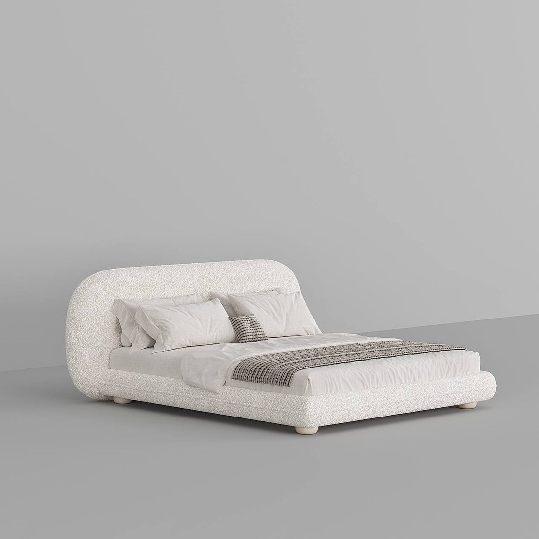 Fellow Bed / White Boucle