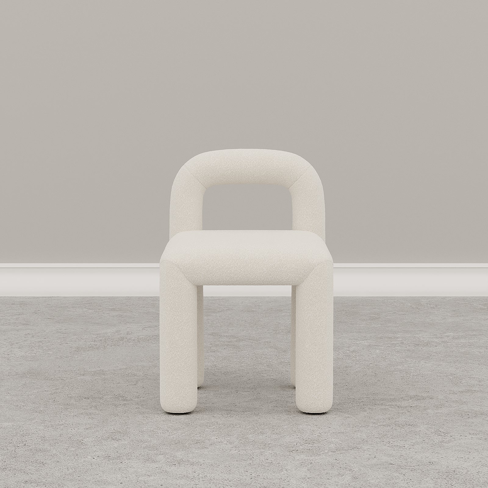 Kenji Armchair / White Boucle