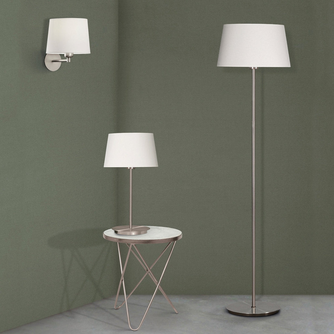 Floor Lamp Dekla / Metal & Cotton