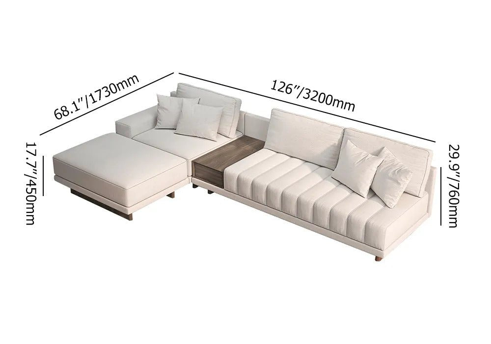 Flynn L-Shaped Sofa  / 320 x 76 CM