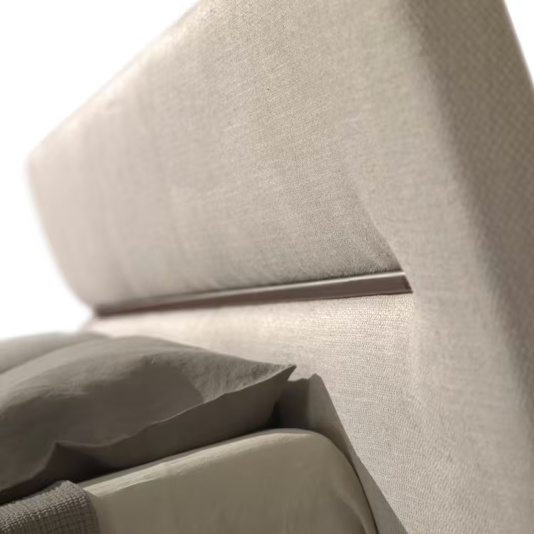 Liora Bed - Rounded Upholstered Headboard