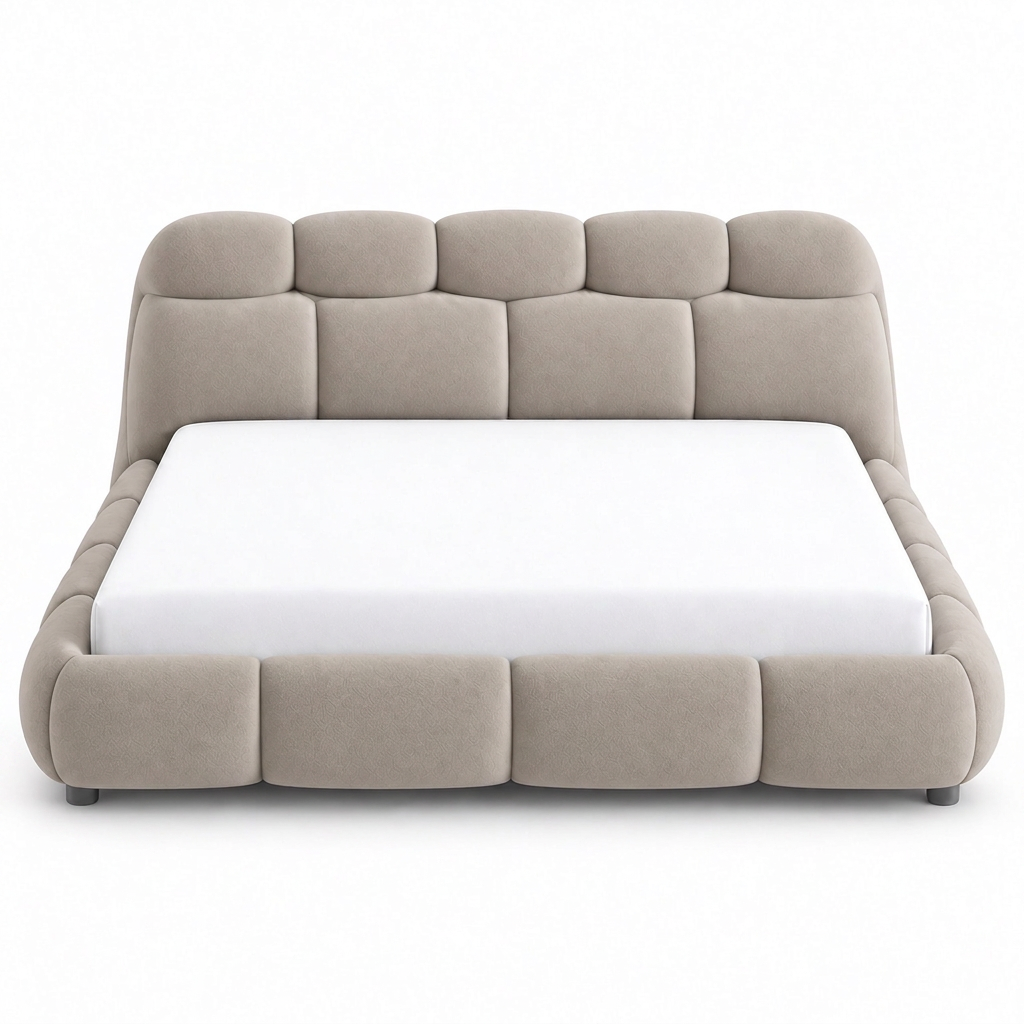 Ghaim Cloud Bed, straight-on front view on a white background