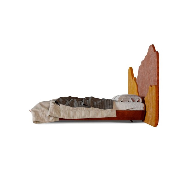 Ginko Bed - Sculptural Upholstered Bed