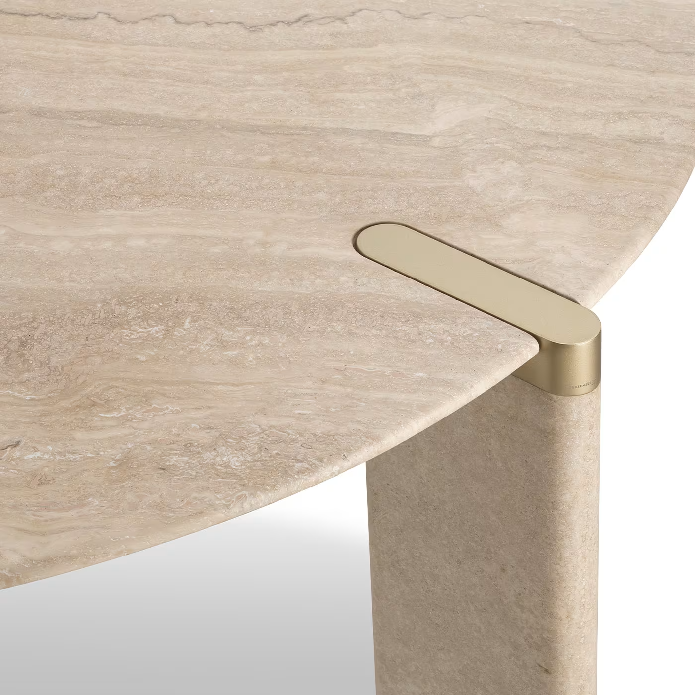 Elvara Beige Round Dining Table