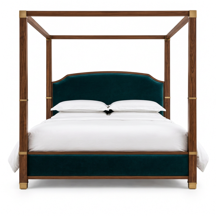 Grand Canopy Bed, front view on a white background