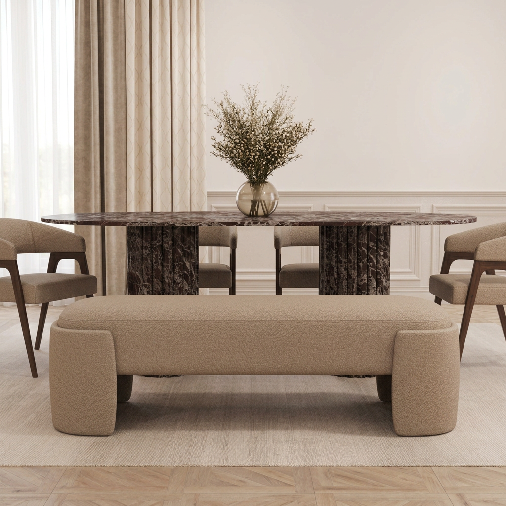 Heidi in a dining room