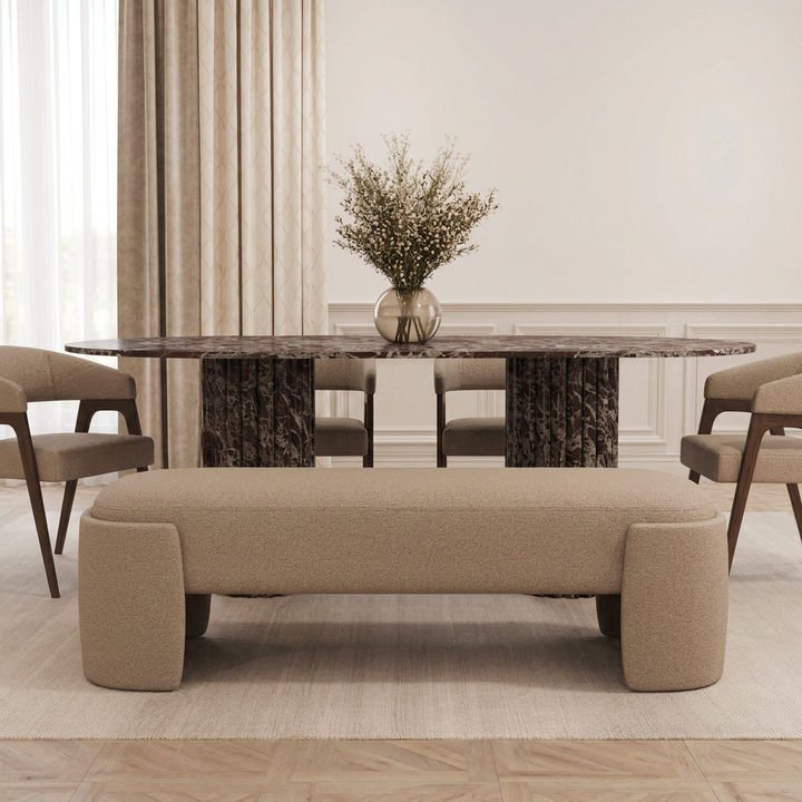Heidi in a dining room
