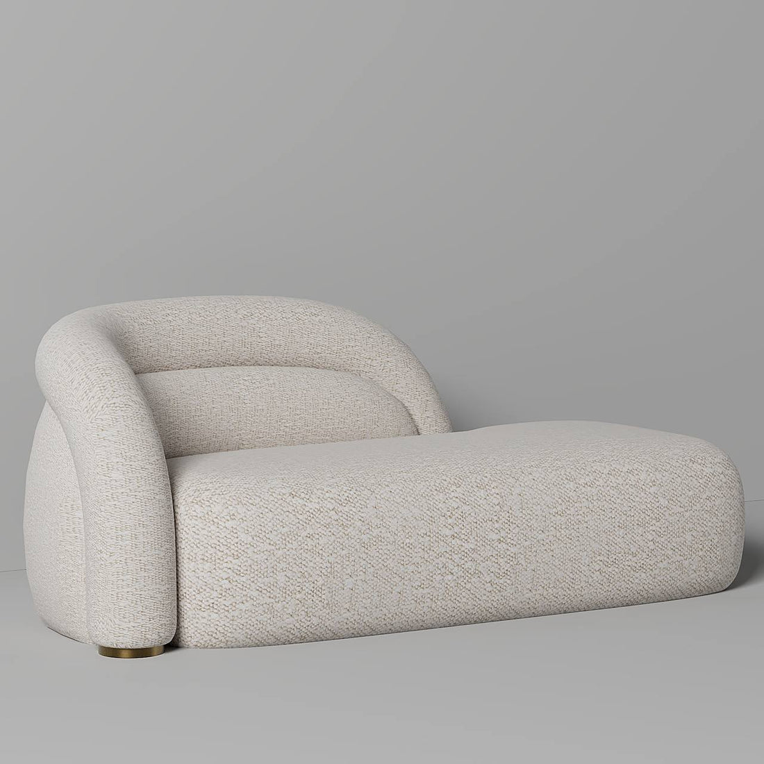 كنبة هافانا بمقعدين / قماش بوكليه أوف وايت